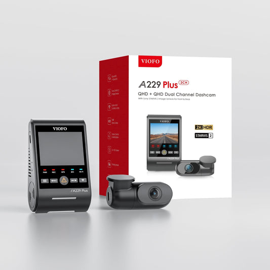 VIOFO A229 PLUS 2-Channel Series. The Powerhouse of Sony's STARVIS2 Image Sensors