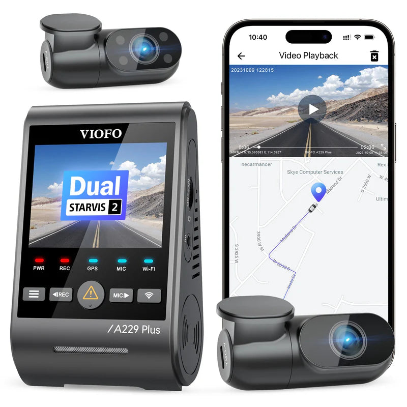 VIOFO A229 Plus 2K QHD 3-Channel Dash Cam