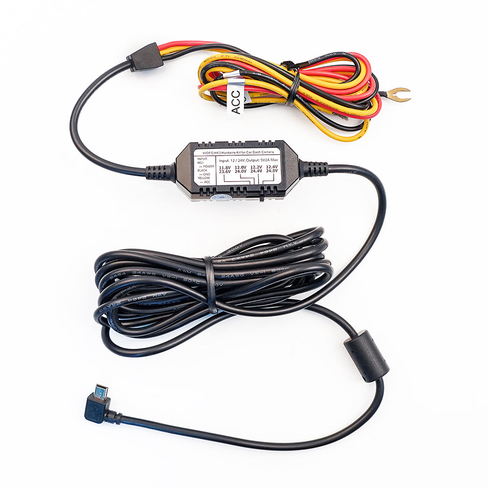 Dashcam HK3 Hardwire Parking Mode Power Cable Kit (Fits: Viofo)