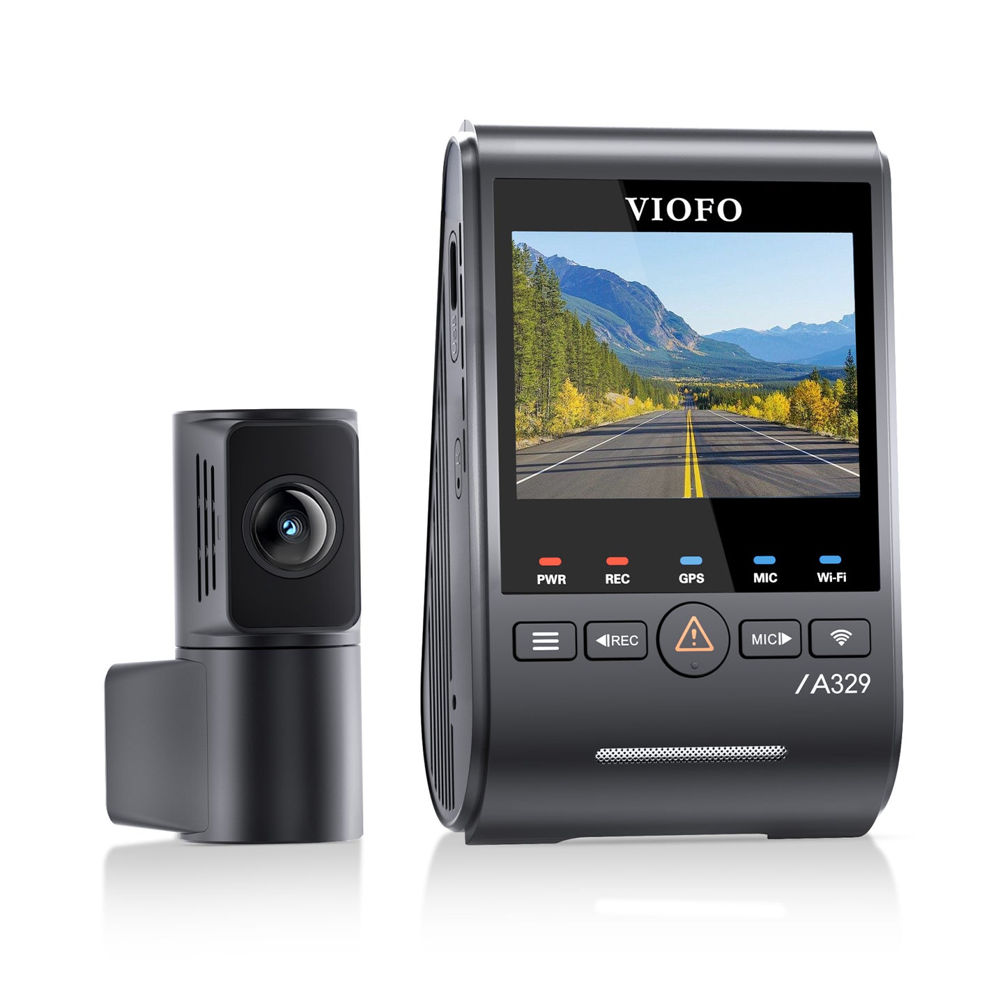 VIOFO A329S 4K 60FPS UHD + 2K 30FPS QHD 2-Channel Dash Cam