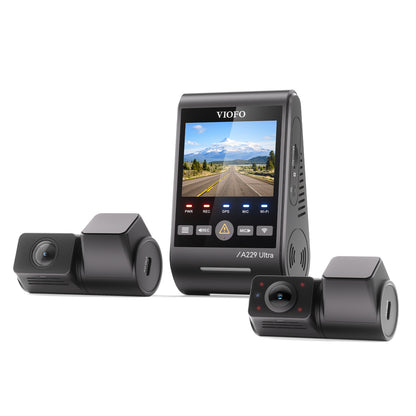 [Installed] VIOFO A229 Ultra Dual 4K + Fisheye Interior IR-Camera 3CH HK4 128GB Package