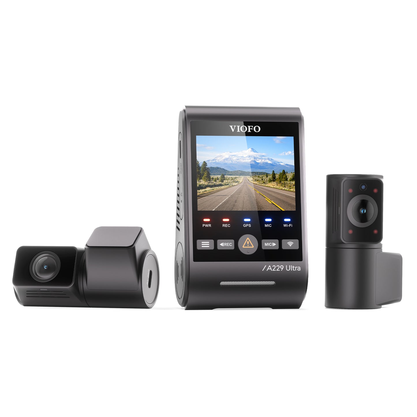 [Installed] VIOFO A229 Ultra Dual 4K + Fisheye Interior IR-Camera 3CH HK4 128GB Package