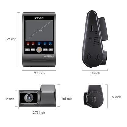 [Installed] VIOFO A229 Ultra Dual 4K 2CH HK4 128GB Package