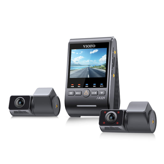VIOFO A329S 4K 60FPS UHD + 2K 210-degree FOV Interior Cabin 3-Channel Dash Cam