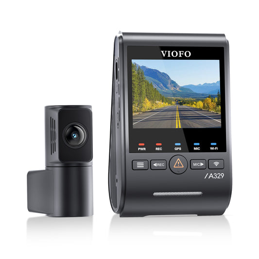 VIOFO A329S 4K 60FPS UHD + 2K 30FPS QHD 2-Channel Dash Cam