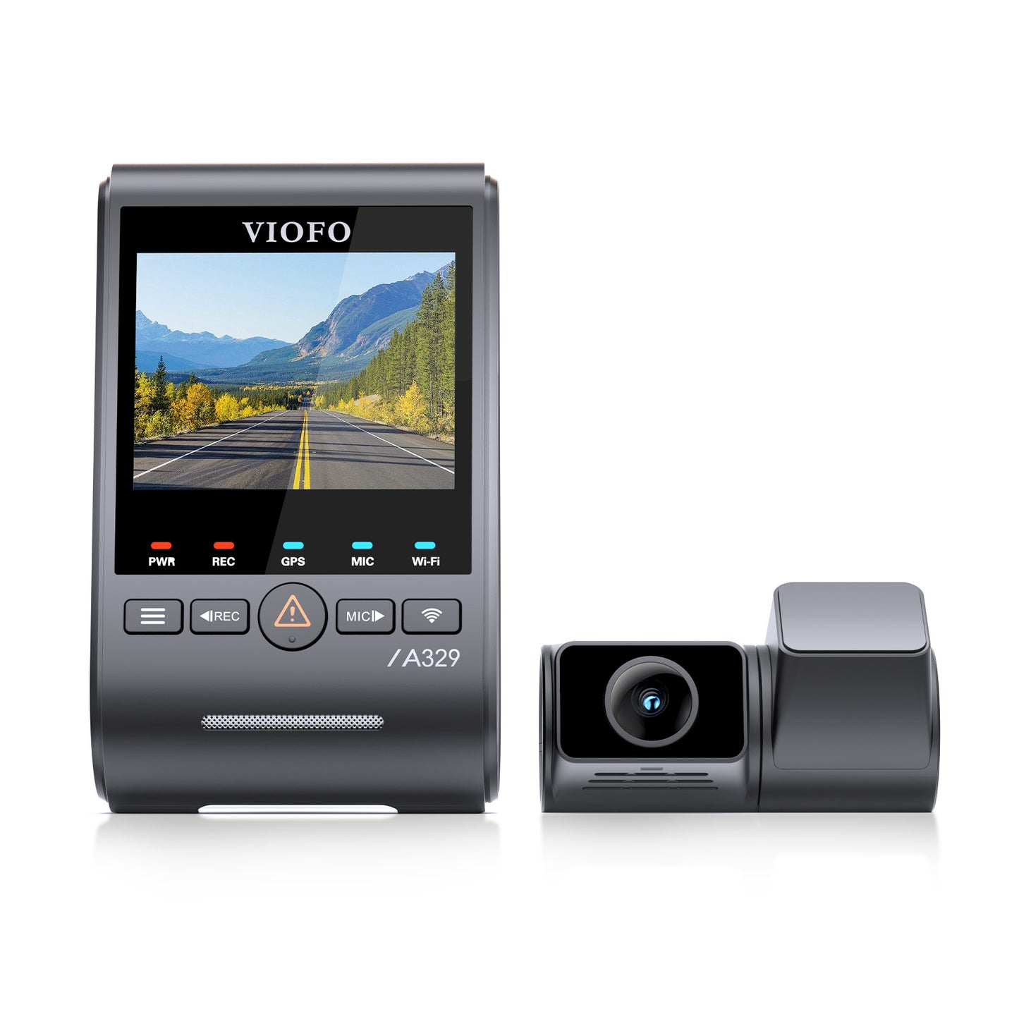 VIOFO A329S 4K 60FPS UHD + 2K 30FPS QHD 2-Channel Dash Cam