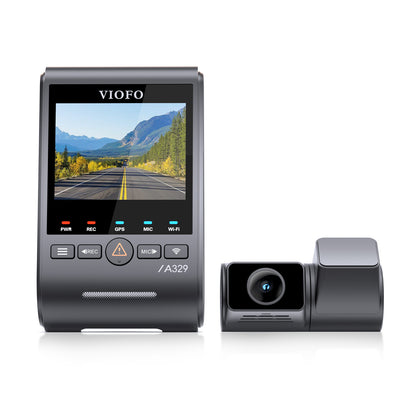 VIOFO A329S 4K 60FPS UHD + 2K 30FPS QHD 2-Channel Dash Cam