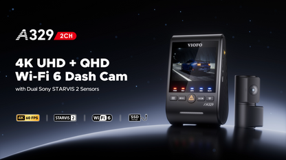 VIOFO A329 4K 60FPS UHD 2-Channel Dash Cam