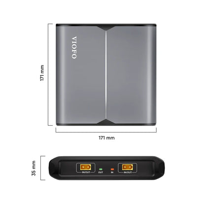 VIOFO EP100 Expansion Battery for BP100 Battery Pack, Easy to Expand Capacity for Much Longer Parking Recording